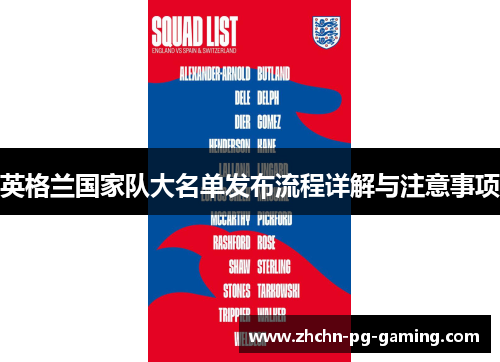 英格兰国家队大名单发布流程详解与注意事项 英格兰国家队大名单发布流程详解与注意事项