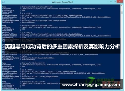 英超黑马成功背后的多重因素探析及其影响力分析 英超黑马成功背后的多重因素探析及其影响力分析